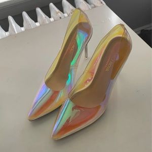 Clear Los Angeles Fashion Nova heels